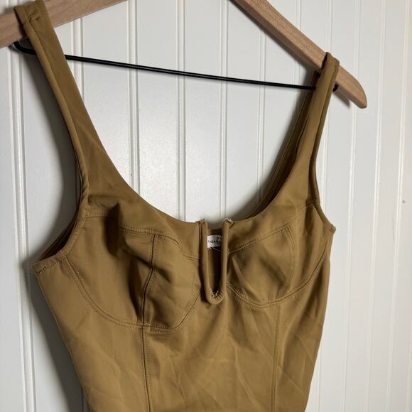 Good American Scuba U Corset Bodysuit in Pecan Women’s Size 3 - Picture 4 of 10